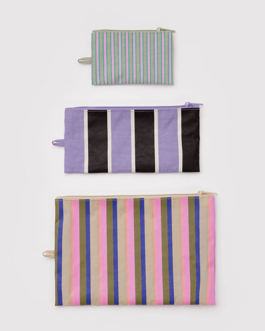 Flat Pouch Set (Candy Shop Stripes)