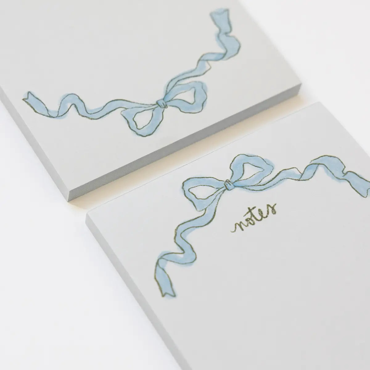 Blue Ribbon Bow Notepad