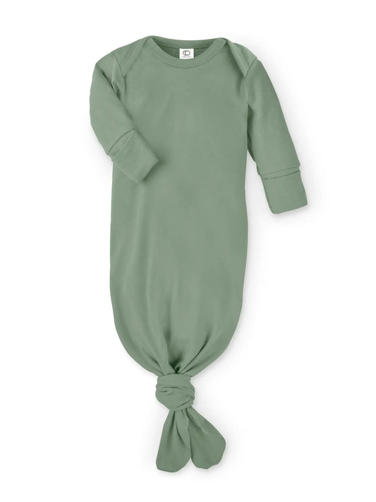 Organic Newborn Infant Gown - Thyme