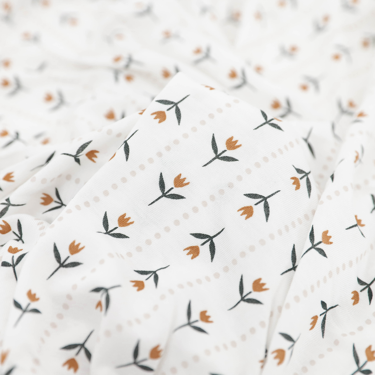 Stretch Knit Swaddle Blanket - Tulip Stripe