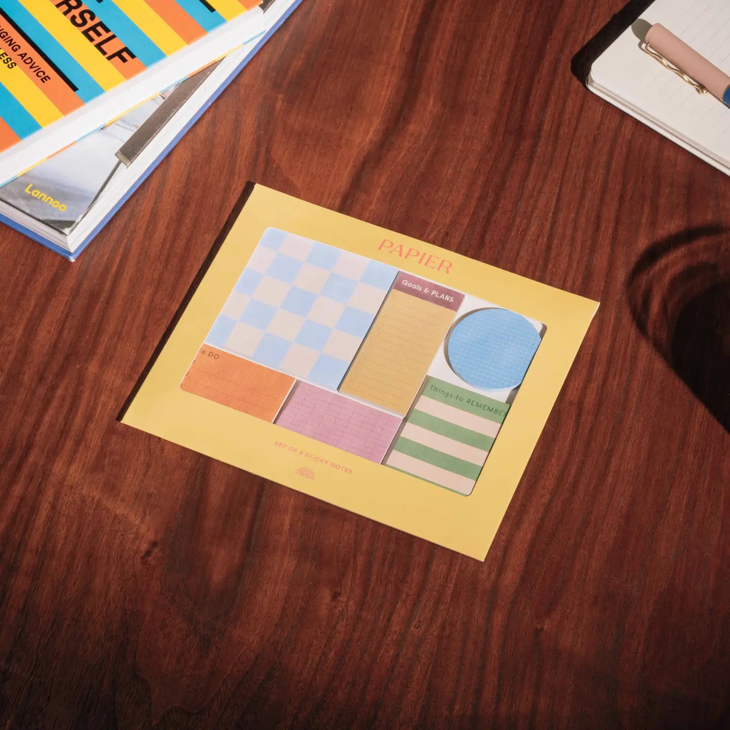 Printed Sticky Notes Set of 6