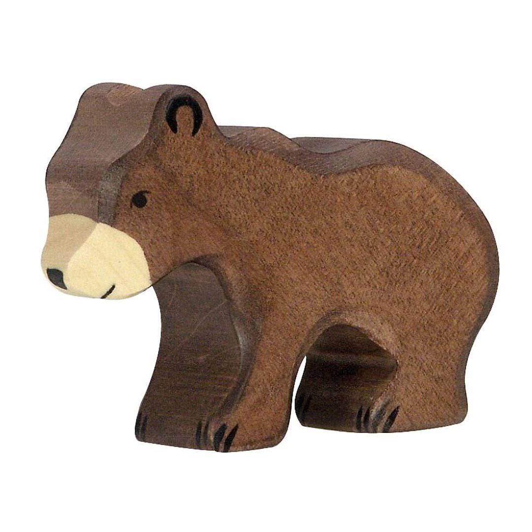 Wooden Small brown bear