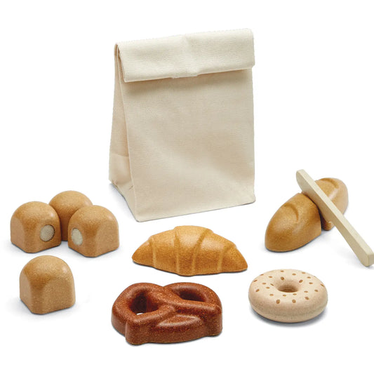Wooden Pretend-Play Bread Set For Kids