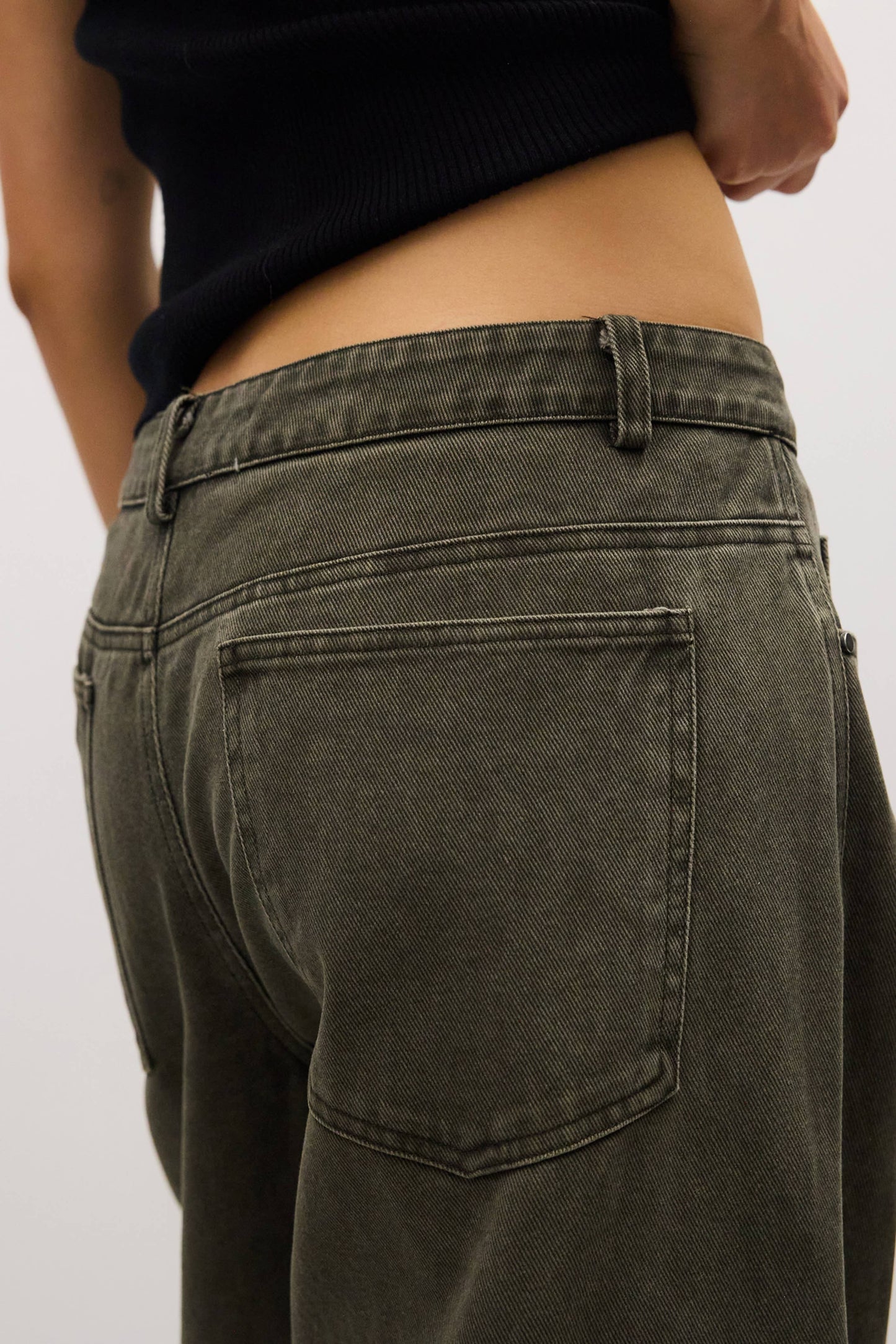 Olive Dixie Pants | Barrel Twill Pants