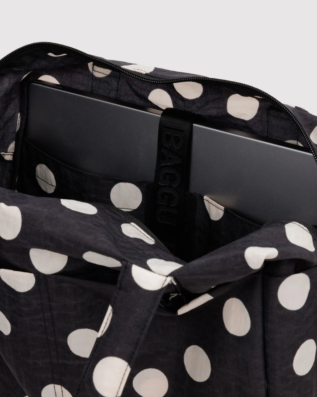 Black And Cream Polka Dot Everyday Cloud Bag