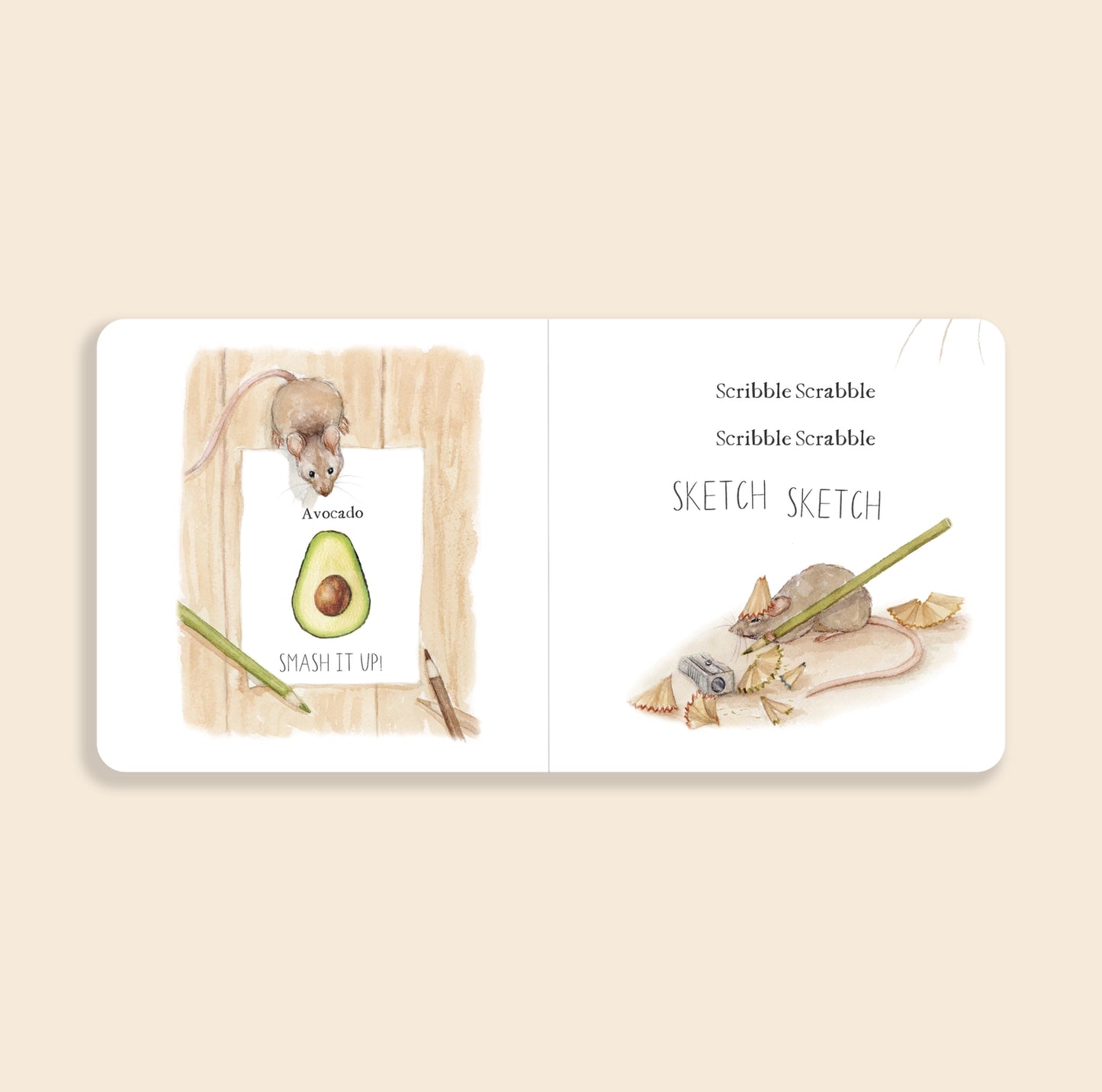 Scribble Scrabble: A Board Book of First Words