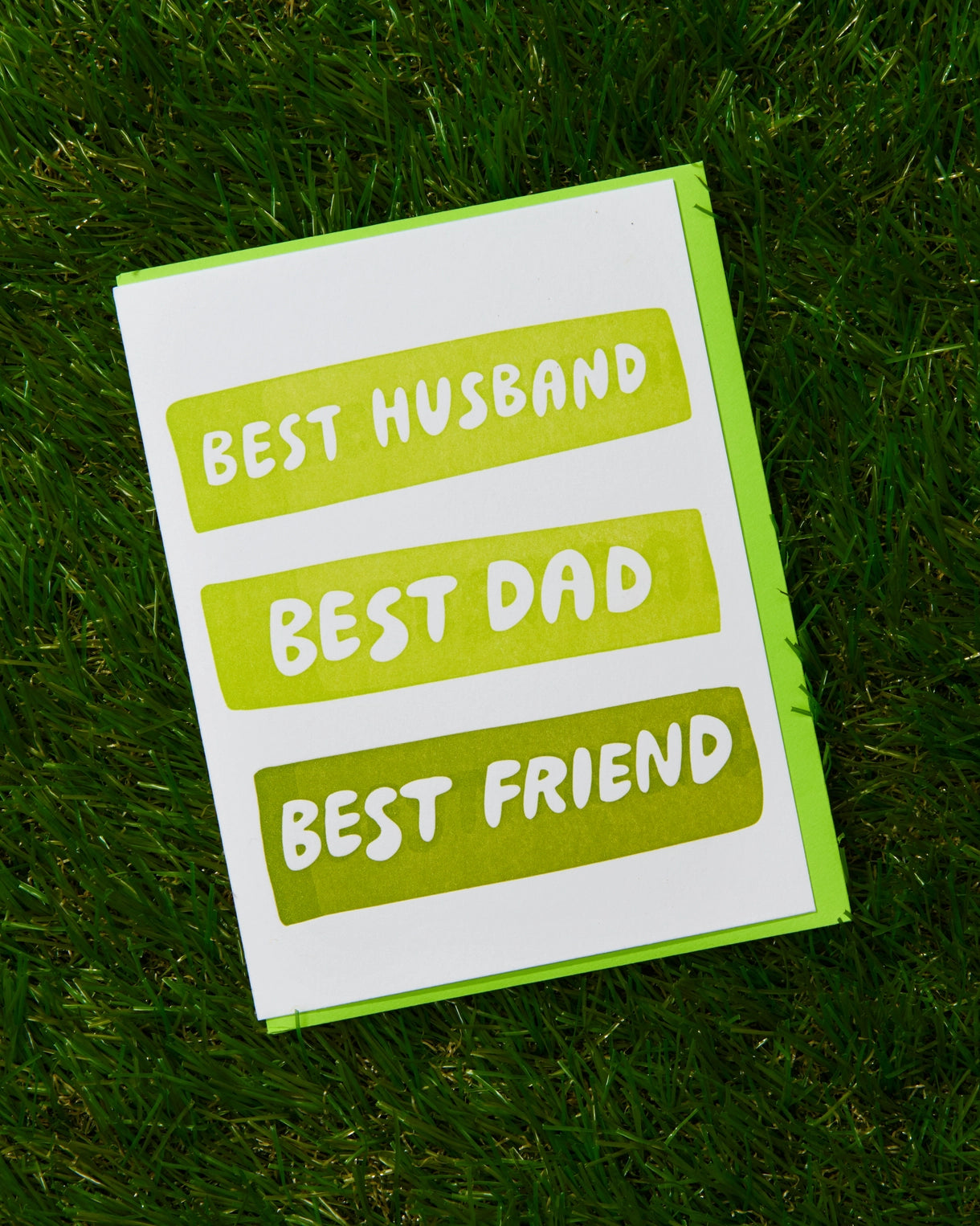 Best Husband/Dad/Friend Father's Day Letterpress Card