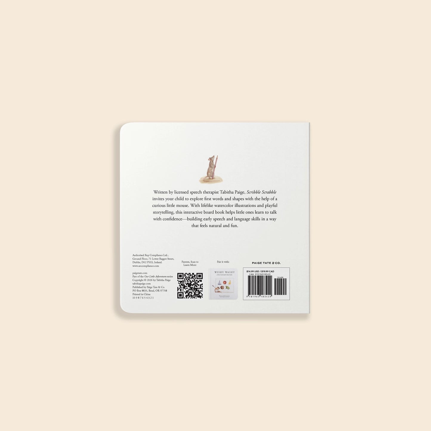 Scribble Scrabble: A Board Book of First Words