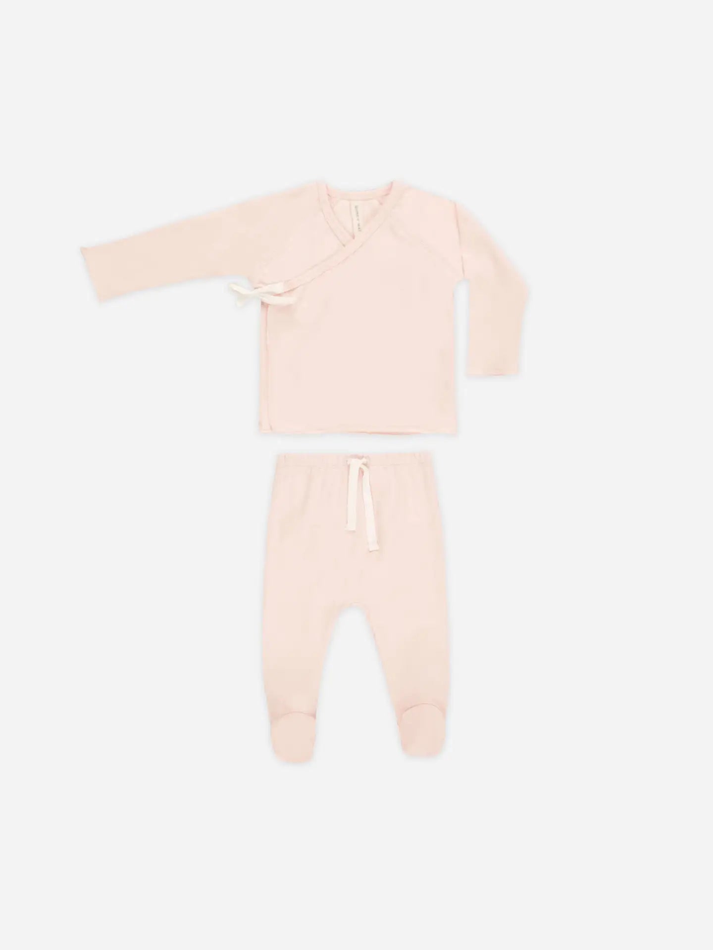 Wrap Top + Footed Pant Set || Petal