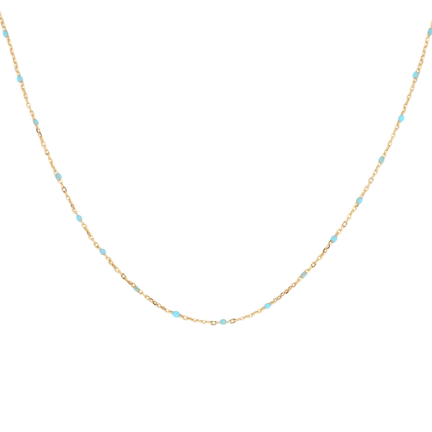 Enamel & Gold Necklace (Multiple Colors)