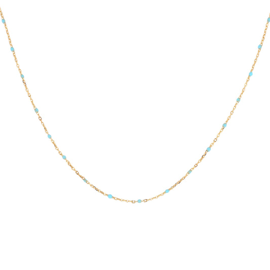 Enamel & Gold Necklace (Multiple Colors)