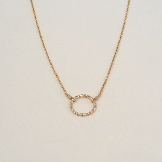 Gold Filled Karma Loop Necklace