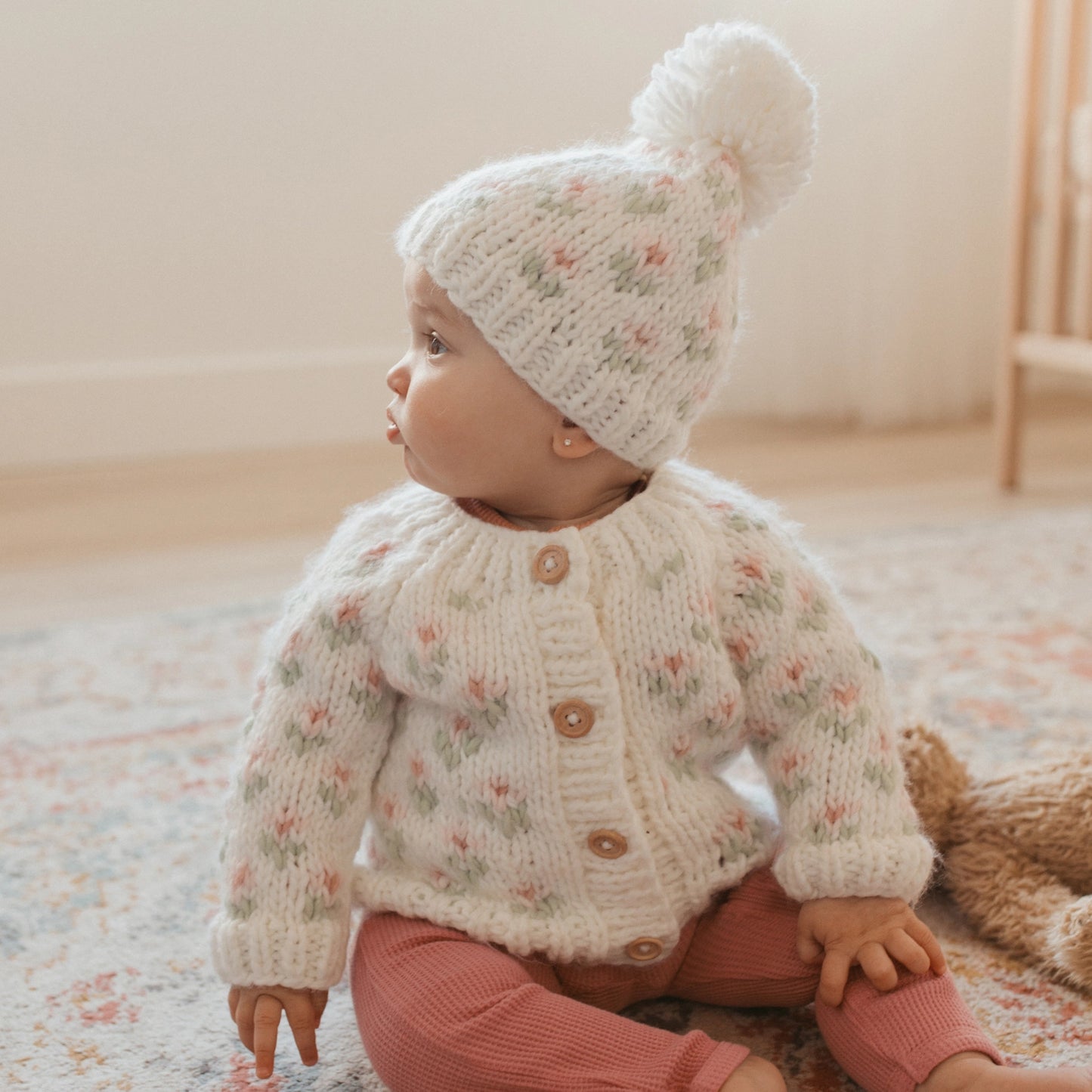 Floral Knit Cardigan