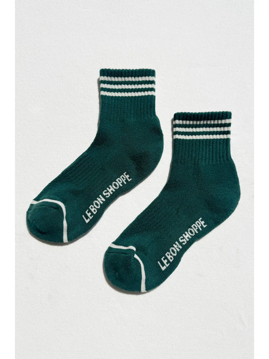 GIRLFRIEND SOCKS - HUNTER GREEN