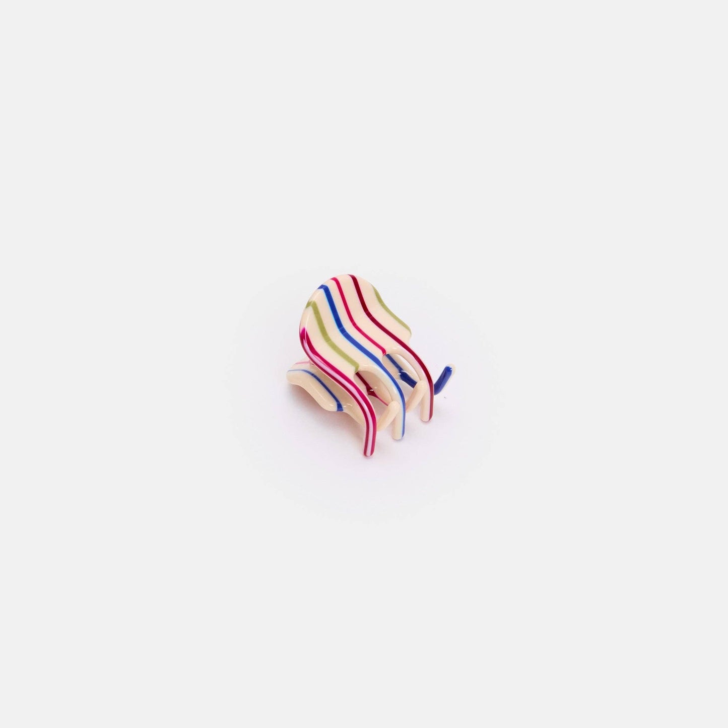Mini Claw in Vanilla Stripe