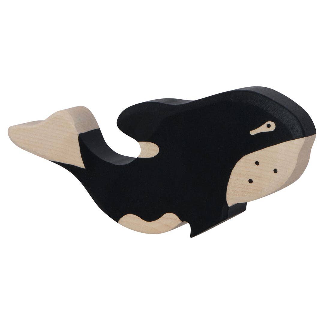 Wooden Orca whale