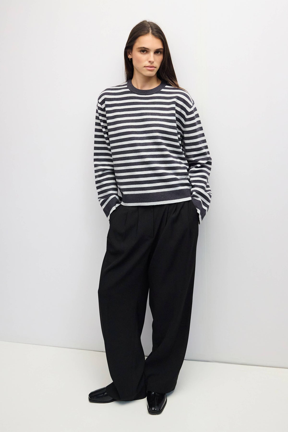 The Klein Sweater | Striped Boyfriend Sweater
