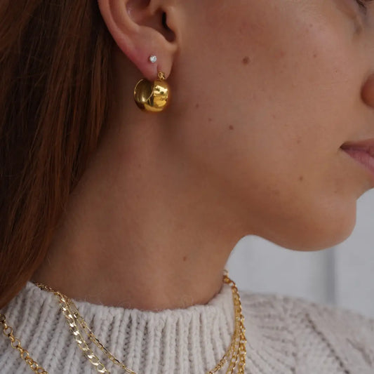 Chunky Gold Hoops