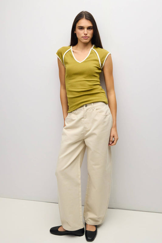 Moss + Cream Patricia Top