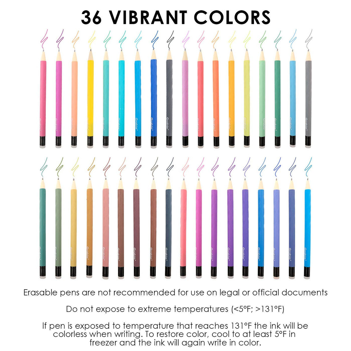 Medium Point Erasable Gel Pen Sets of 9 - Multiple Colors