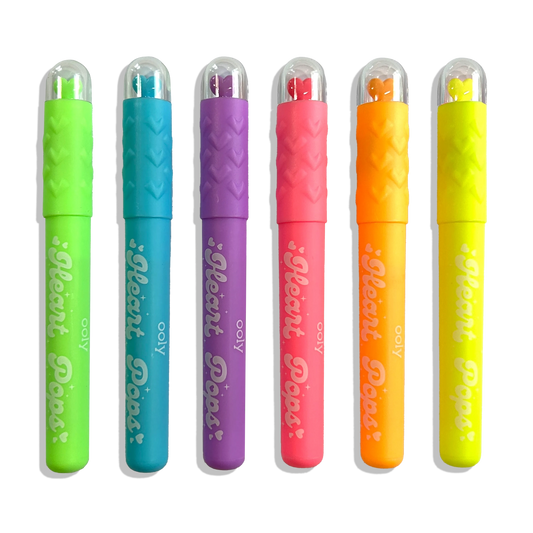 Heart Pops: Neon Highlighters (Set of 6)