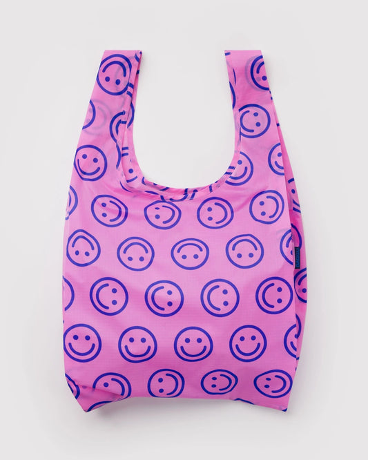 Pop Pink Happy Standard Baggu
