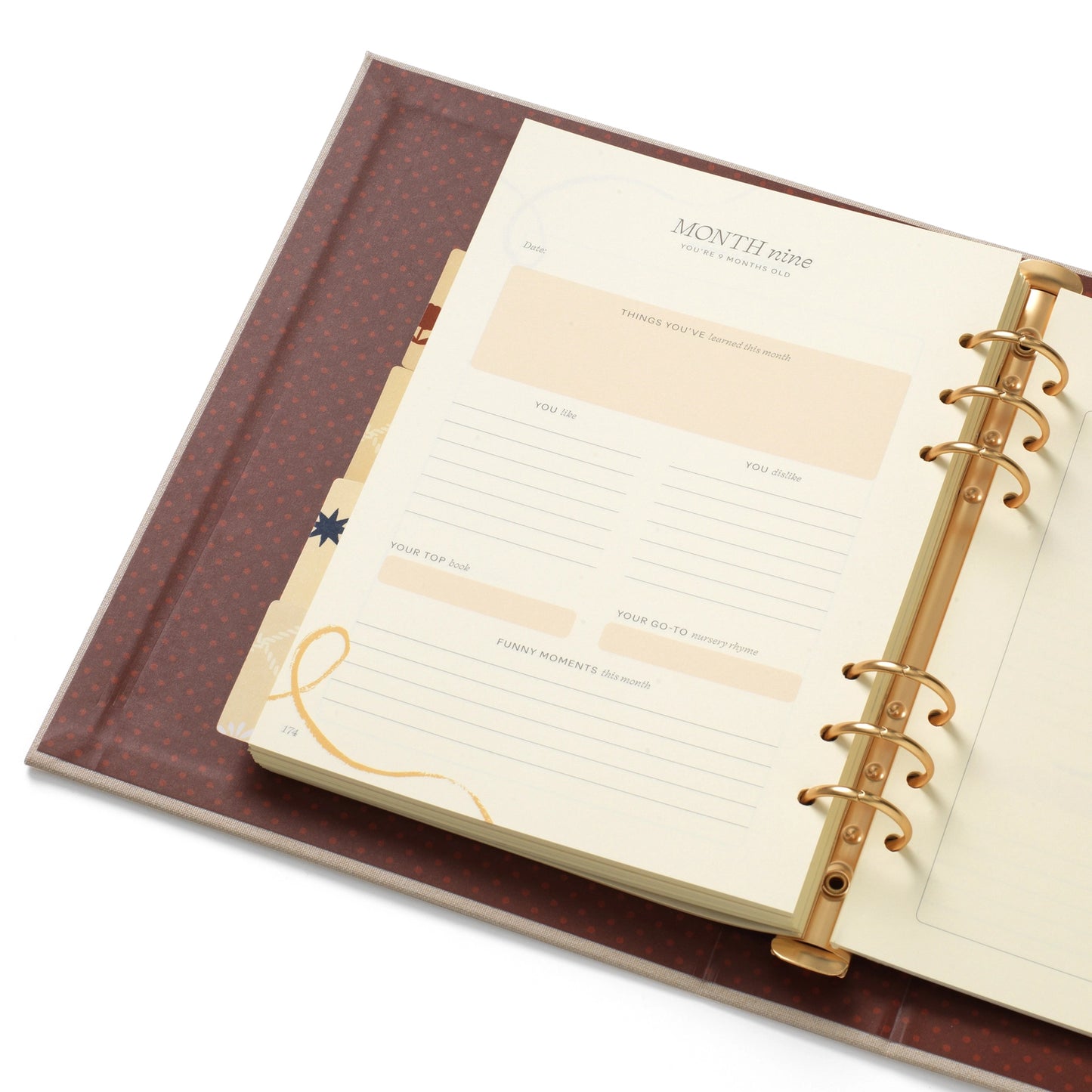 Baby Binder-Folio - Sun & Stars