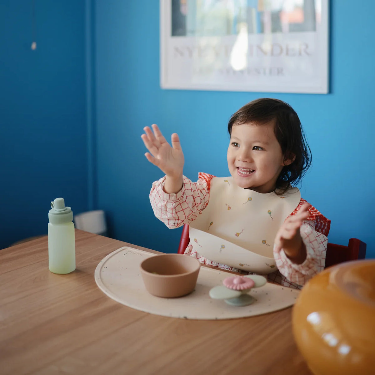 Silicone Baby Bib - Whales