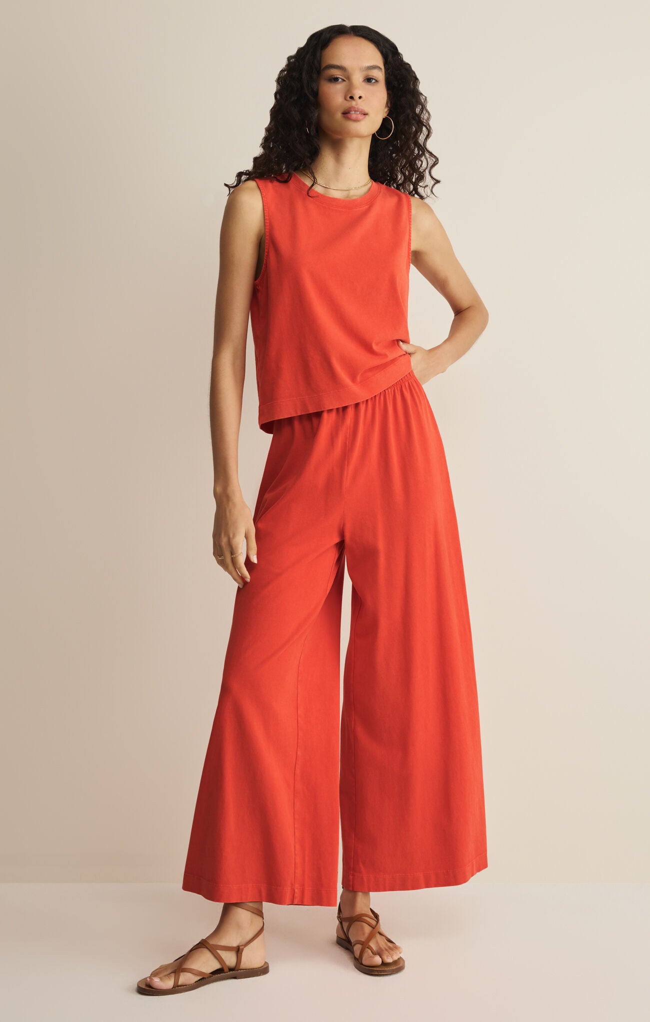 Lychee Sloane Cotton Jersey Tank