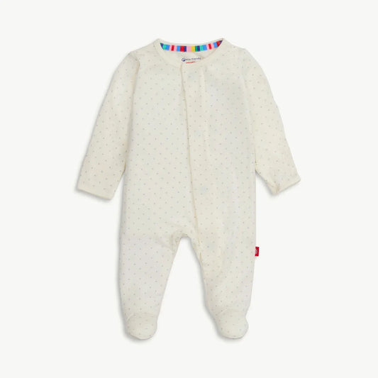 Pin Dot Cream Magnetic Footie