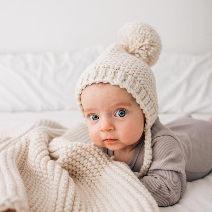 Natural Knit Bonnet