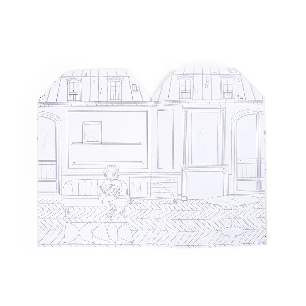 Coloring + Sticker Book