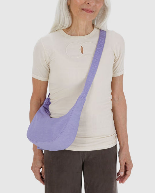 Small Nylon Crescent Bag (Wisteria)
