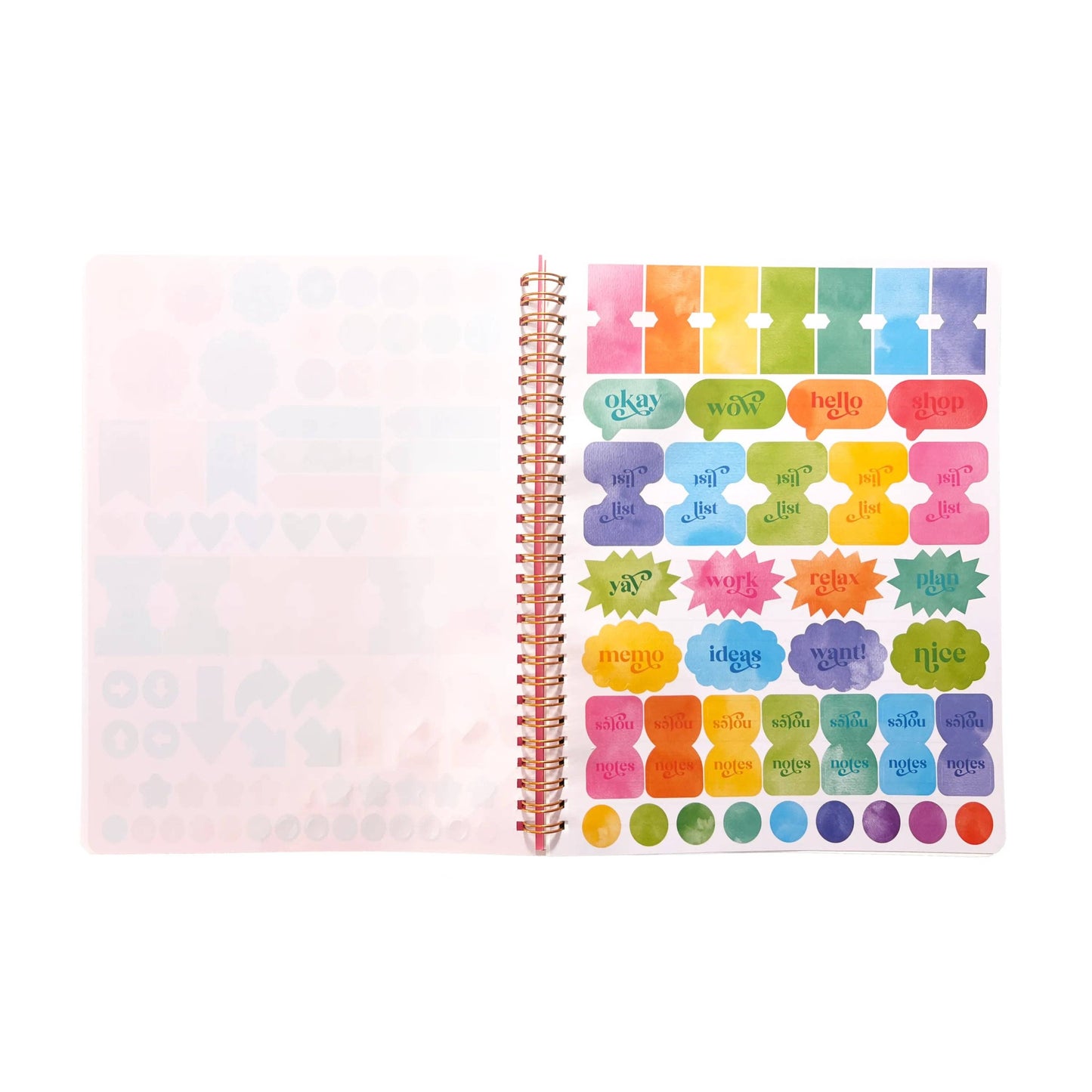 Artful Notes Reverse Coloring Book and Notebook - Geoscape