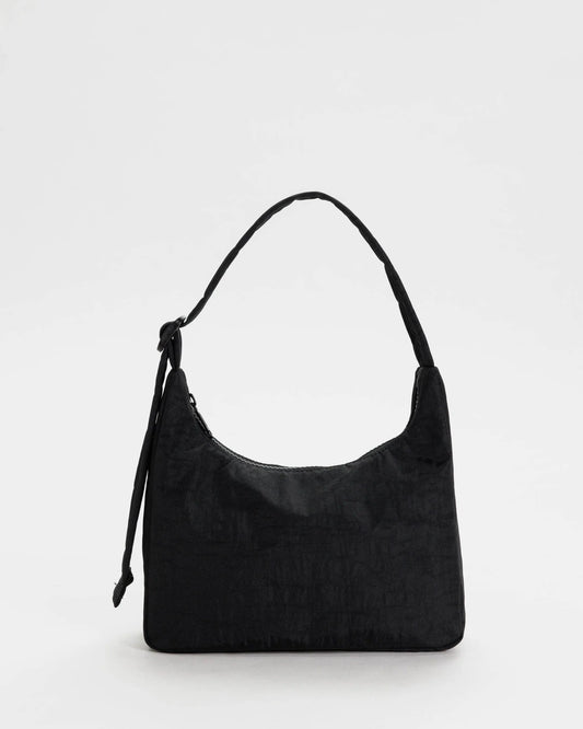 Mini Nylon Shoulder Bag | Black