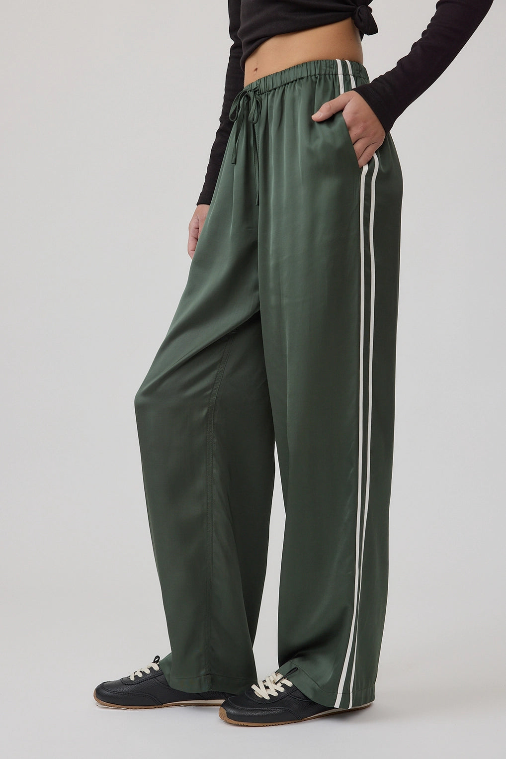 Green Frankie Stripe Pant