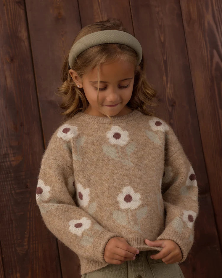 Aspen Sweater Fawn Flower