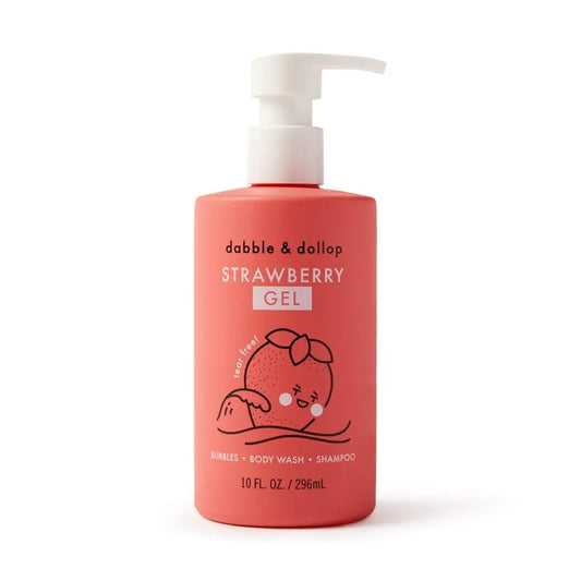 All-Natural Strawberry Shampoo, Body Wash & Bubbles