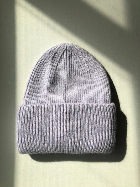 Royal Angora Wool Beanie - Lavender