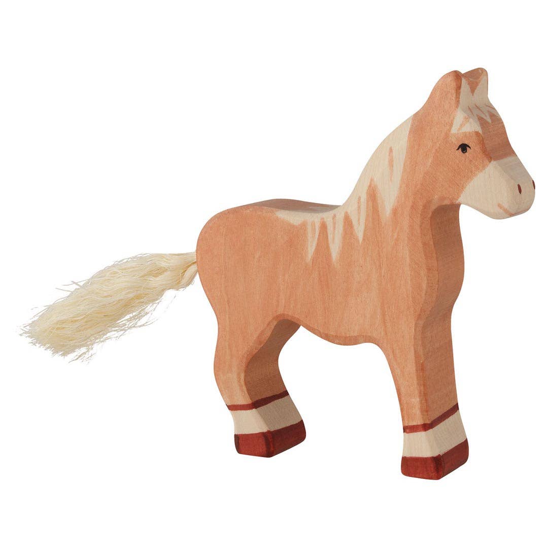 Wooden Horse, standing, light brown