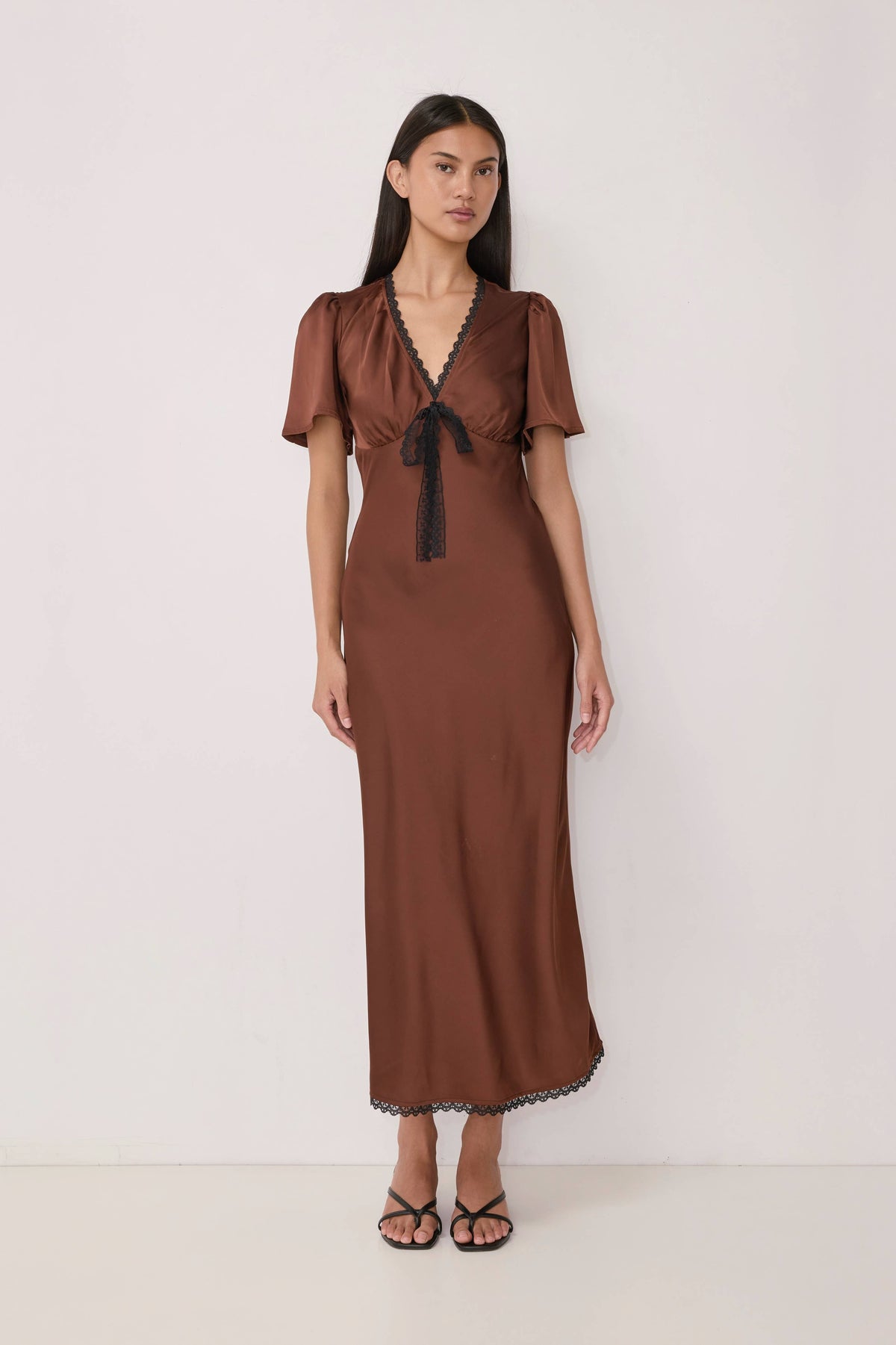 Brown + Black Estelle Dress