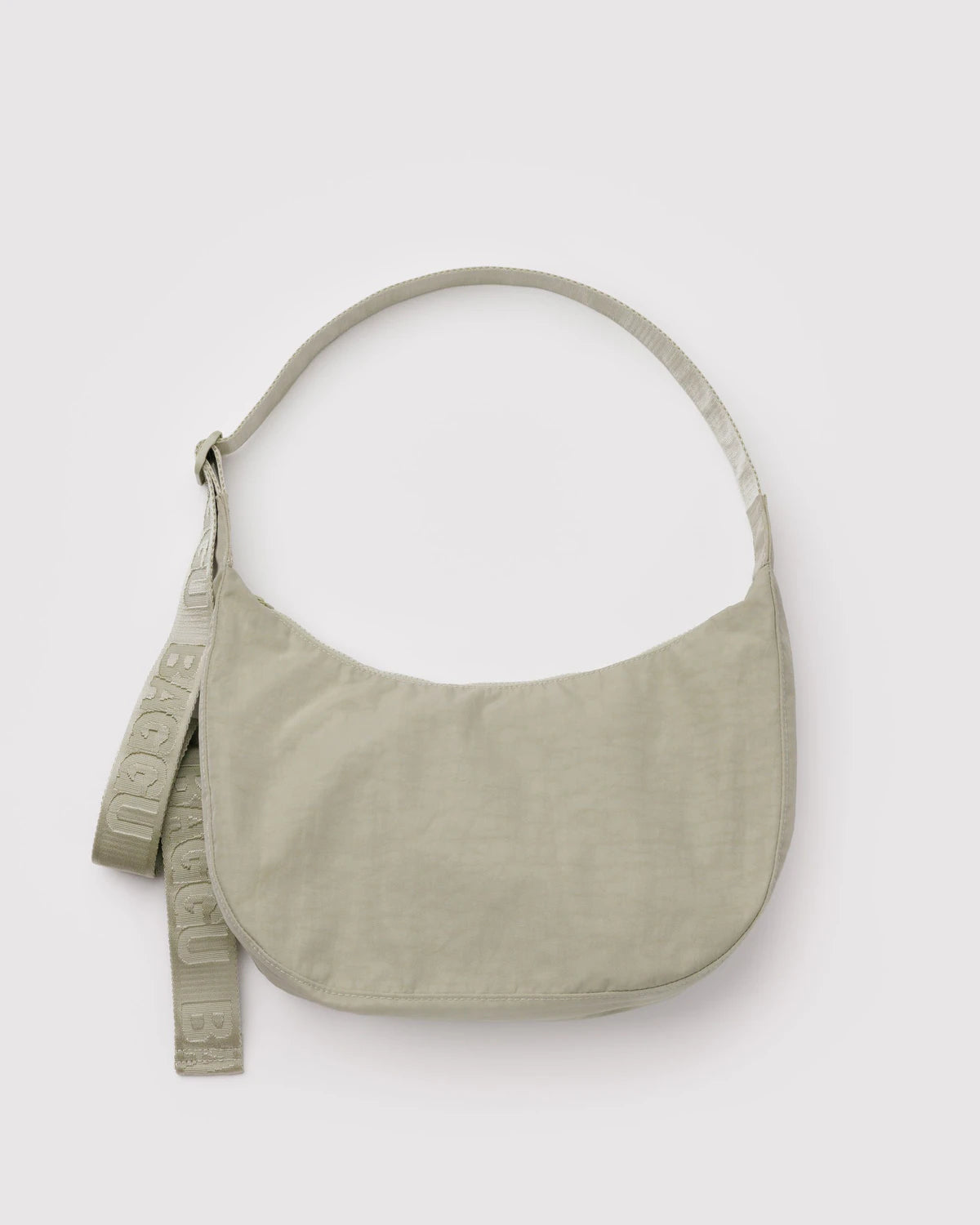 Medium Nylon Crescent Bag (Celadon)