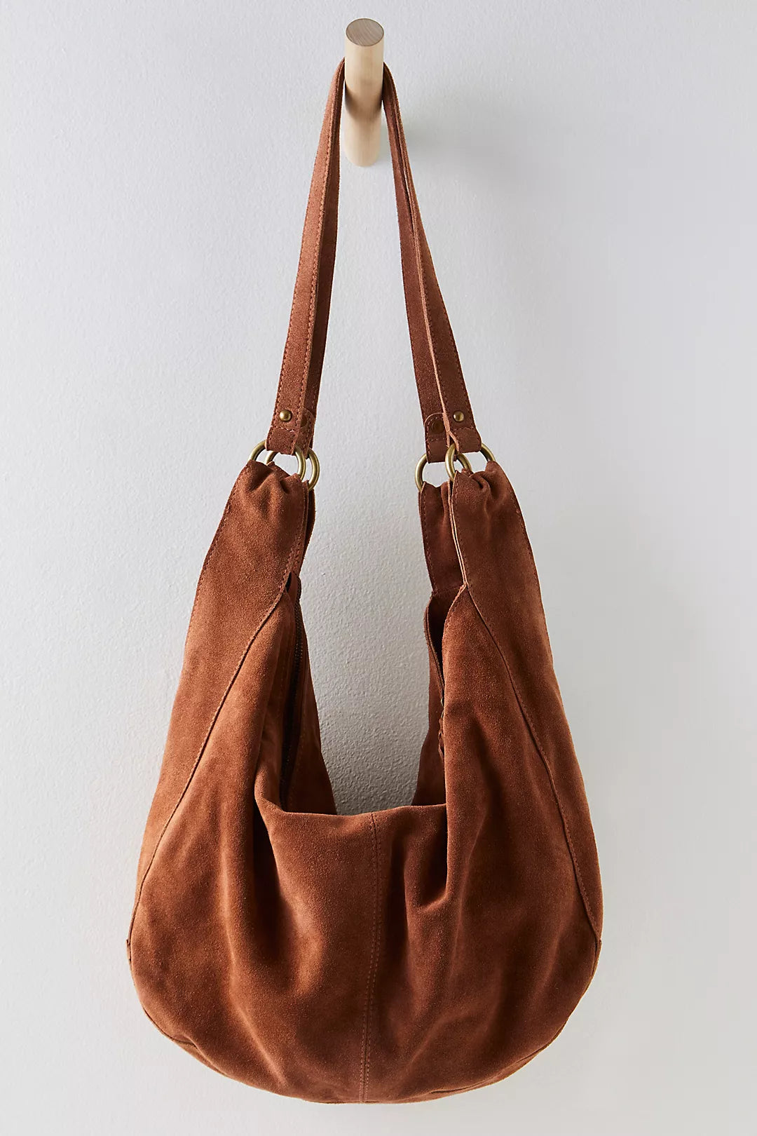 Roma Suede Tote Bag | Rust