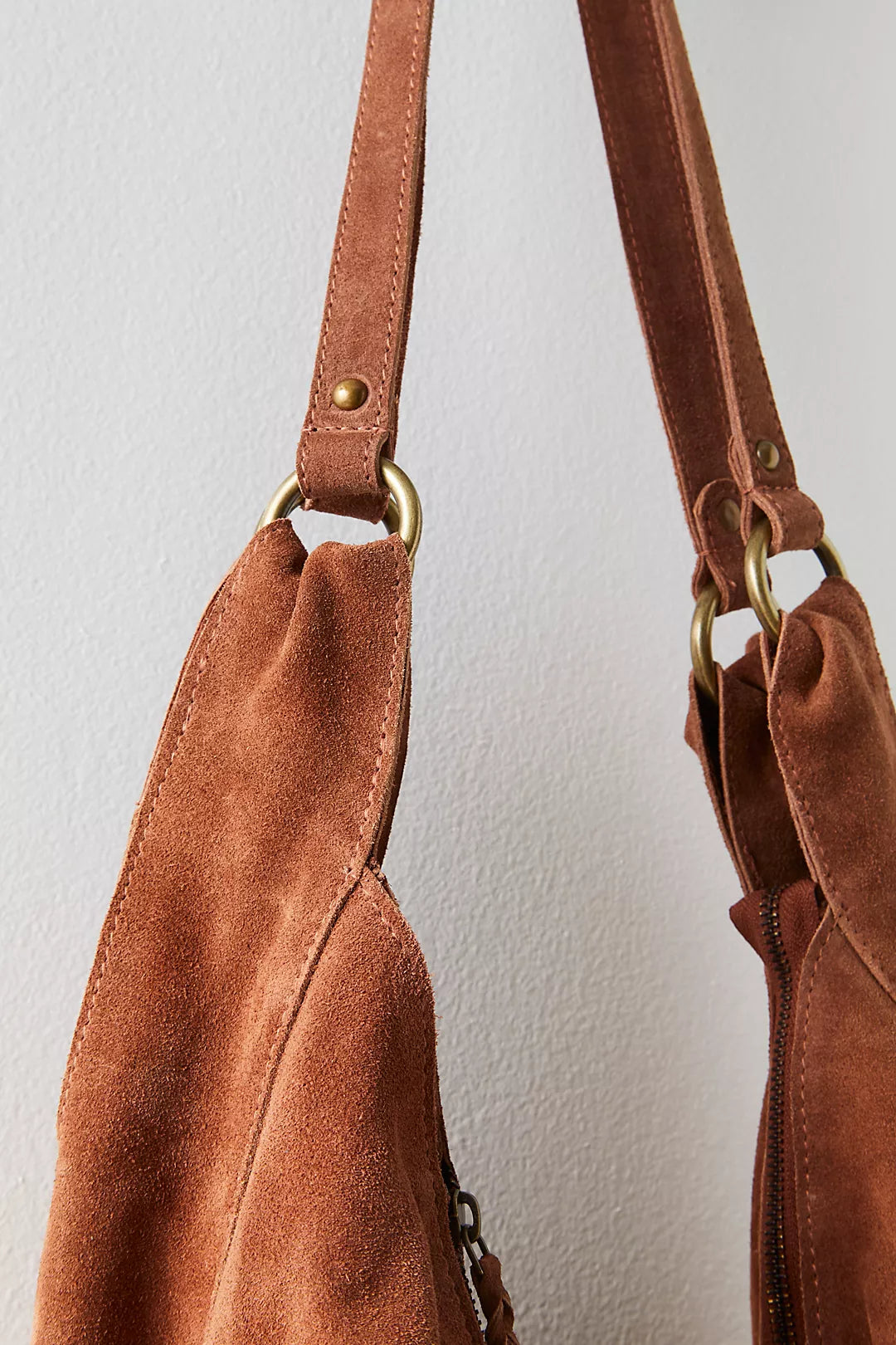 Roma Suede Tote Bag | Rust