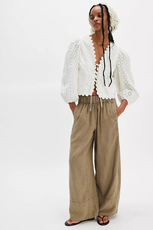 Day's End Linen Pull-On Pants | Caiman