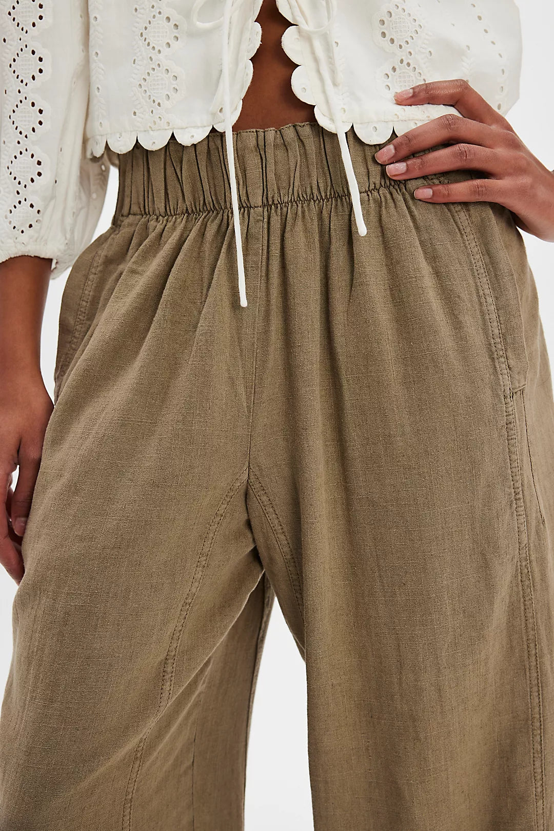 Day's End Linen Pull-On Pants | Caiman