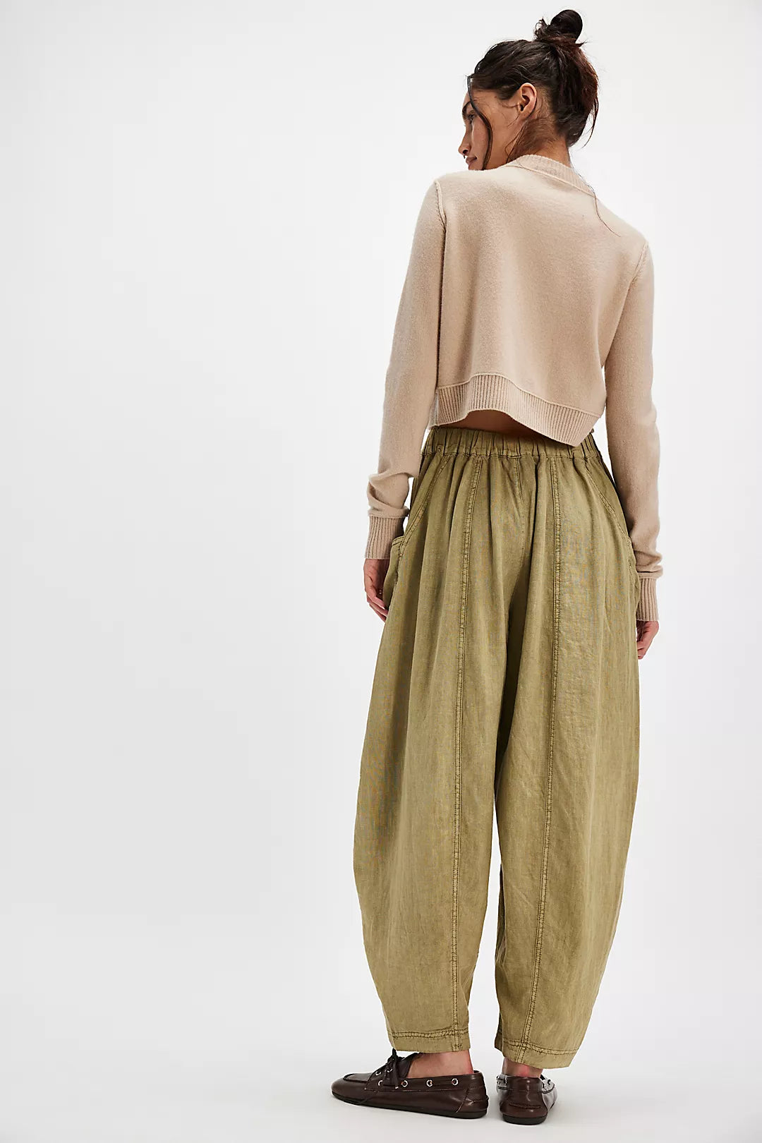 High Road Solid Pull-On Barrel Pants | Python