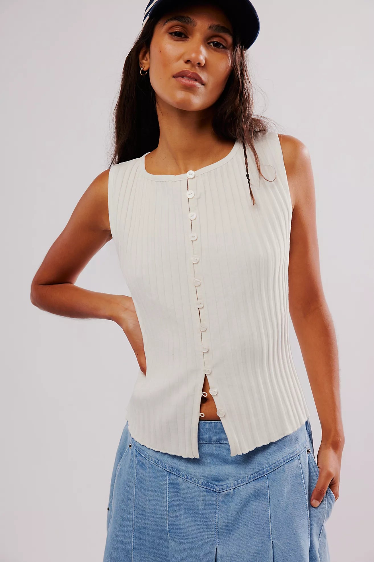 Tilly Vest (Ivory)