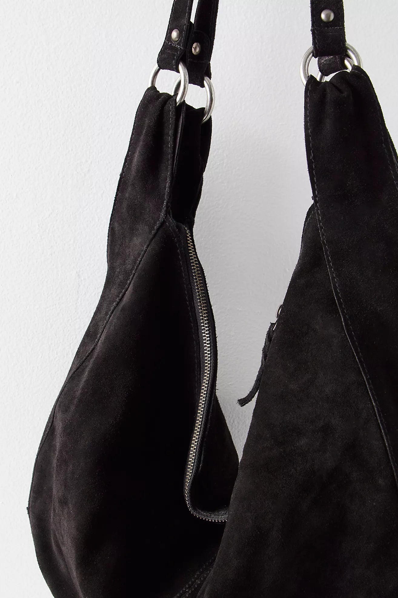 Roma Suede Tote Bag (Black)