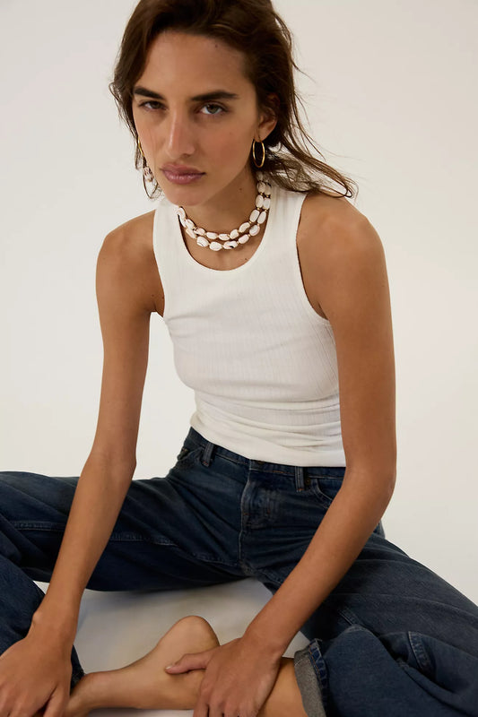 Fresh In Love Tank (Ivory)